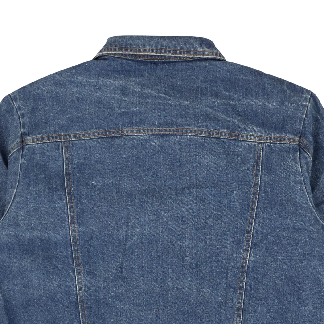 Pyer Moss Blue & White Leather Pocket Denim Jacket