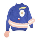 Survival Of The Fashionest Puzzle Pullover Sweater - Blue