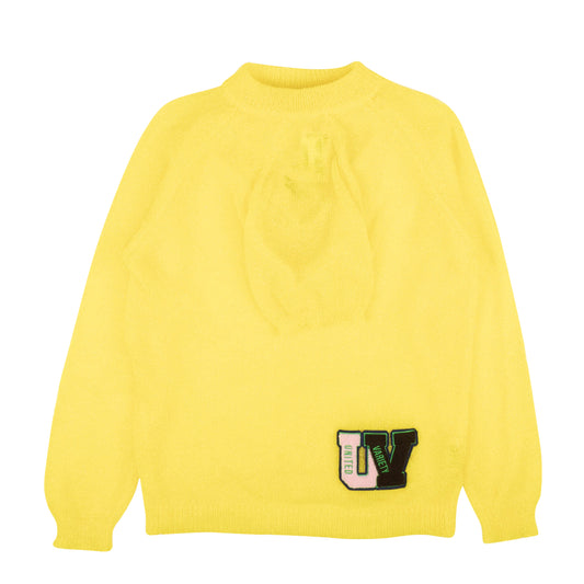 Survival Of The Fashionest Glitter 4 Arm Sweater - Yellow