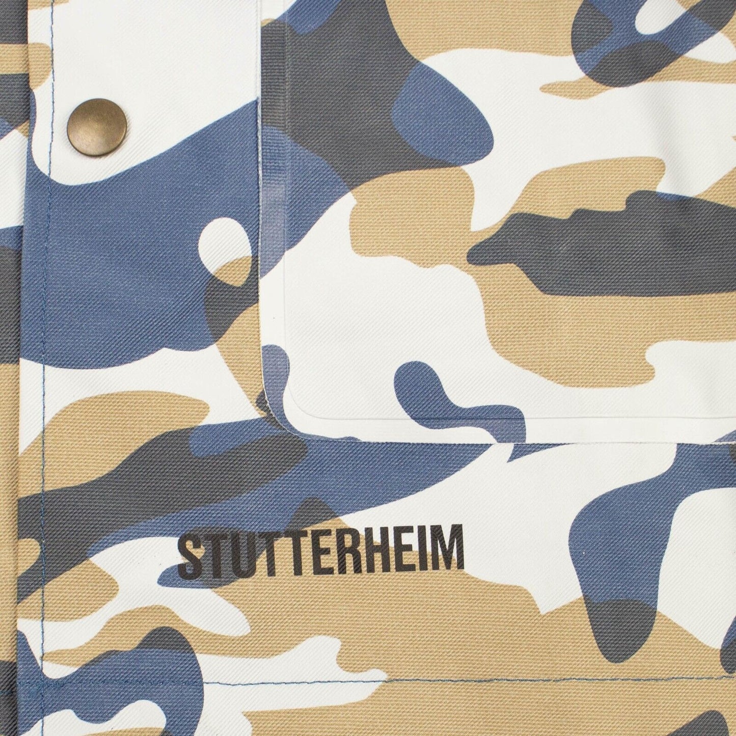 Stutterheim Stockholm Ds Denim Camo Raincoat - Camo