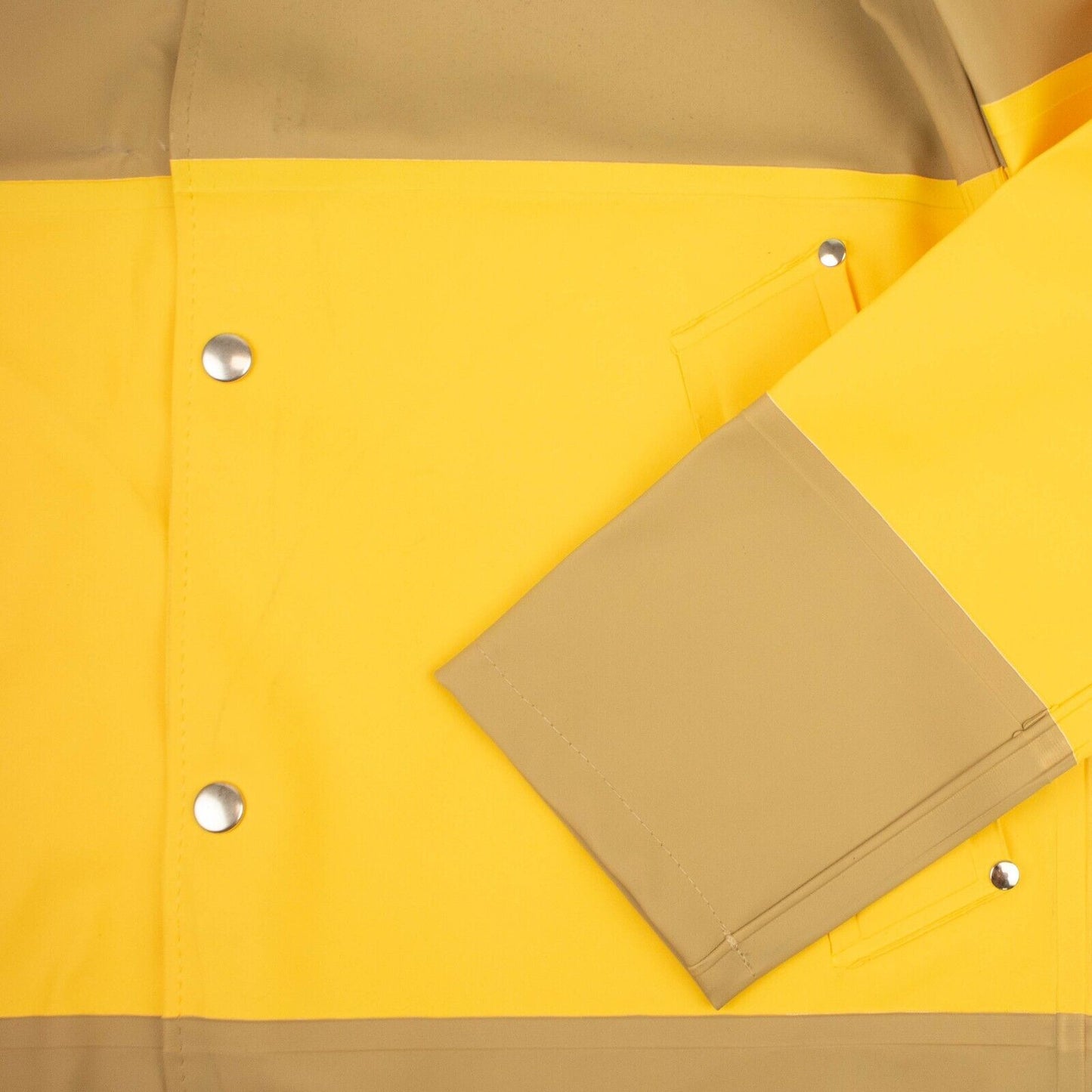 Stutterheim Stockholm Large Stripe Raincoat - Yellow/Sand