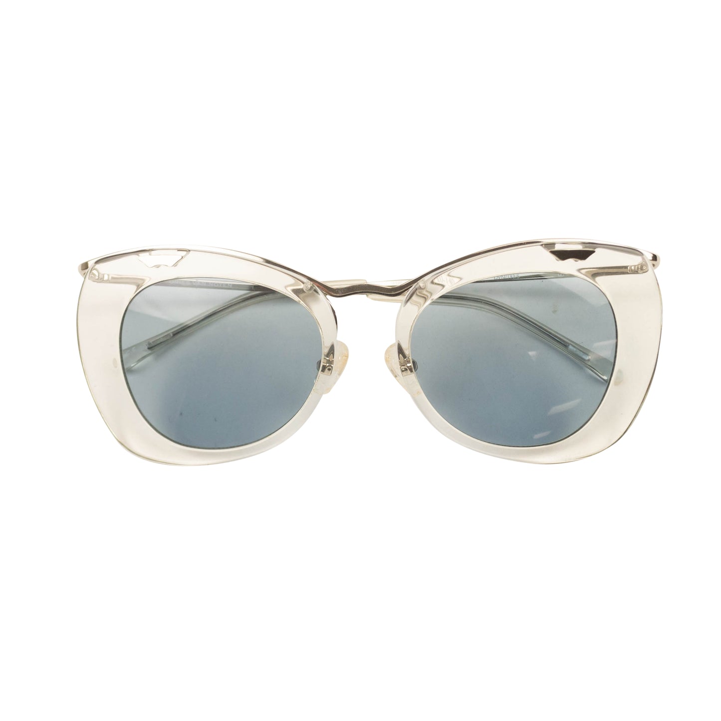 Dries Van Noten X Linda Farrow Vintage Sunglasses - Ivory/Khaki