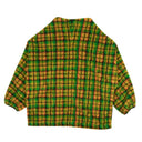 Green Check Multi Fleece Anorak Jacket