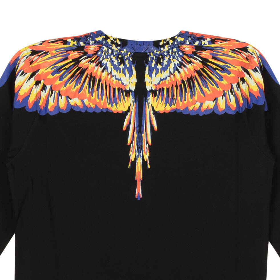 Marcelo Burlon Tempura Long Sleeve Wings T-Shirt - Black
