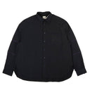 Name Snap Front Overshirt - Blue