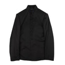 Navy Blue Wool Officer Collar Jacket