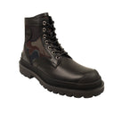 X Peter Doig Black Leather Explorer Boots