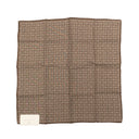 Brown Polka Dot Print Pocket Square