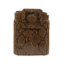 Caramel Brown Snake Mini Shirley Bag