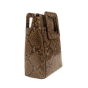 Caramel Brown Snake Mini Shirley Bag
