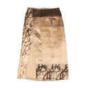 Brown Spite Snakes Silk Skirt