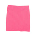 Neon Pink Ribbed Miniskirt
