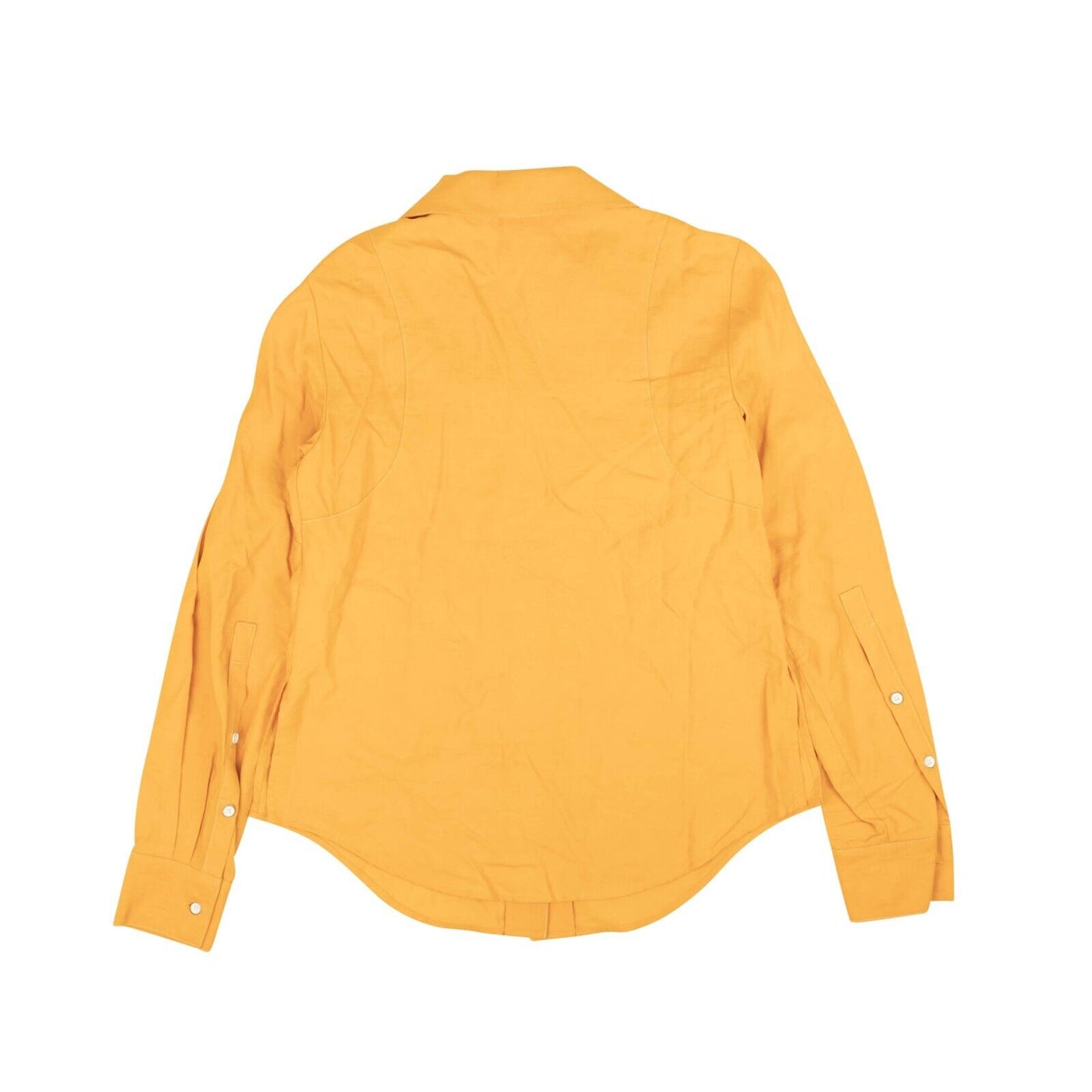 Lorod Marigold Long Sleeve Bowling Shirt - Yellow