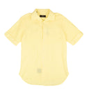 Brioni Linen Slim Fit Short Sleeves Casual Shirt - Yellow