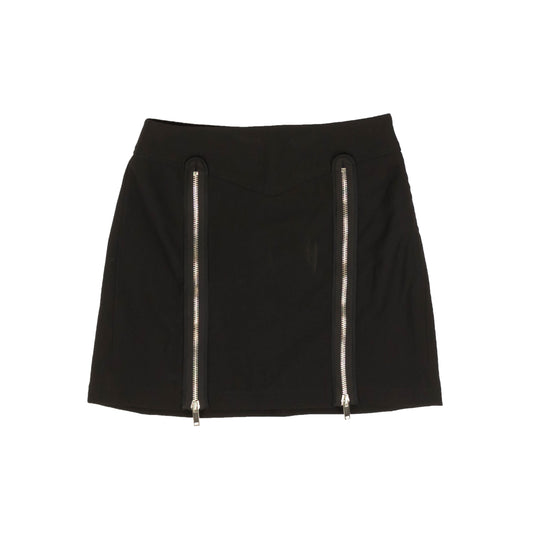 Palm Angels Zipper Pleat Miniskirt - Black