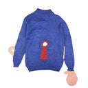 Survival Of The Fashionest Puzzle Pullover Sweater - Blue