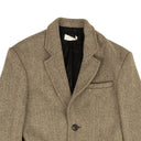 Brown Grey Tailored Feather Detail Jacket