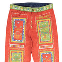Y/Project Print Hand Painted Multi Denim Jeans - Red
