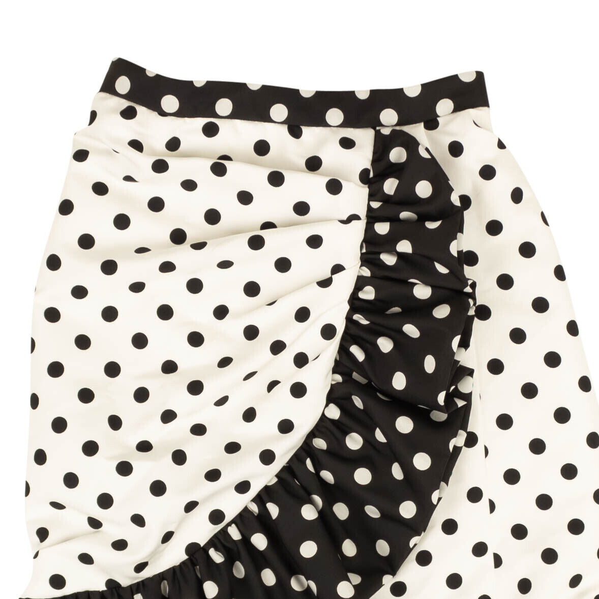 Rodarte Polka Dot Ruffle Skirt - White/Black