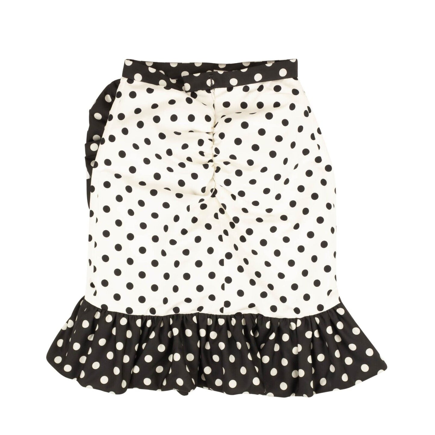 Rodarte Polka Dot Ruffle Skirt - White/Black