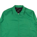Green Zip Front Embroidered Jacket