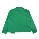 Green Zip Front Embroidered Jacket