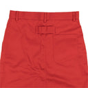 Red Straight Pencil Skirt
