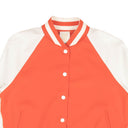 Anna Sui Snap Baseball Jacket - Orange/White