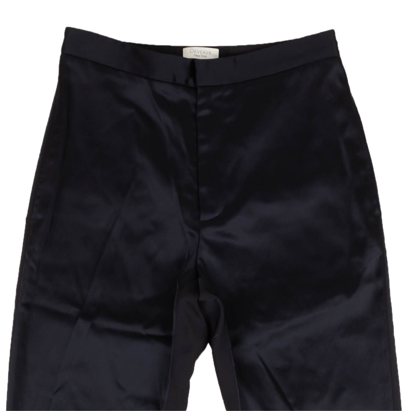 Deveaux Acetate Classic Slim Pants - Navy Blue