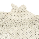 Rodarte Flocked Tulle One Sleeve Crop Top - White/Black
