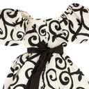 Rodarte Cloque Swirl Dress - Black/White