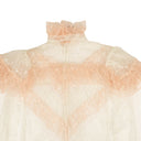 Rodarte Pink & White Floral Tulle Blouse - Pink/White