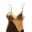 Nensi Dojaka Nude Silk Blend Triangle Bra - Nude