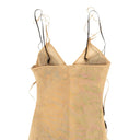 Nensi Dojaka Nude Silk Blend Triangle Bra - Nude