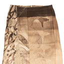 Brown Spite Snakes Silk Skirt