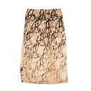 Brown Spite Snakes Silk Skirt