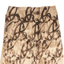Brown Spite Snakes Silk Skirt