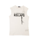 Raf Simons Kollaps Print Sleeveless Slim T-Shirt - White
