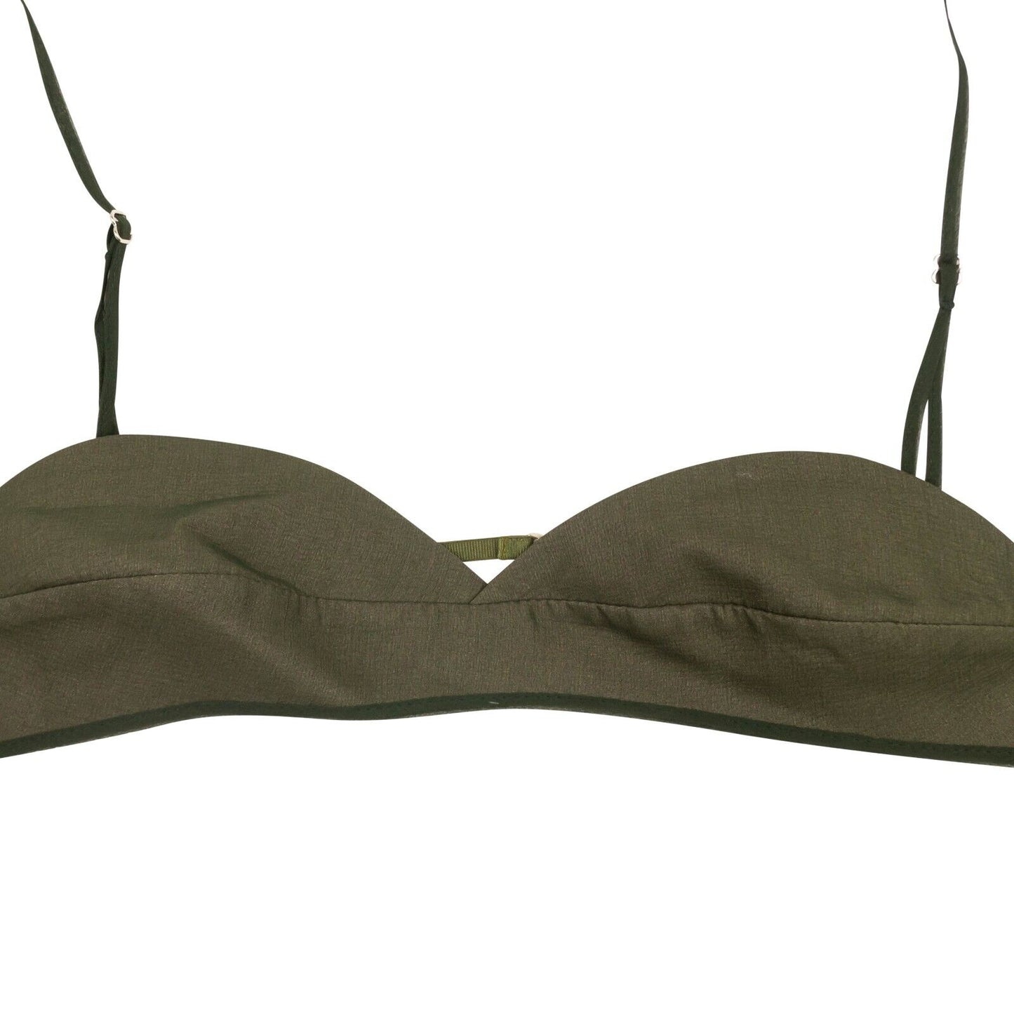 Nensi Dojaka Green Silk Blend Bra - Green