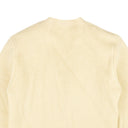 White Belted Ribbed Knit Wool Cardigan