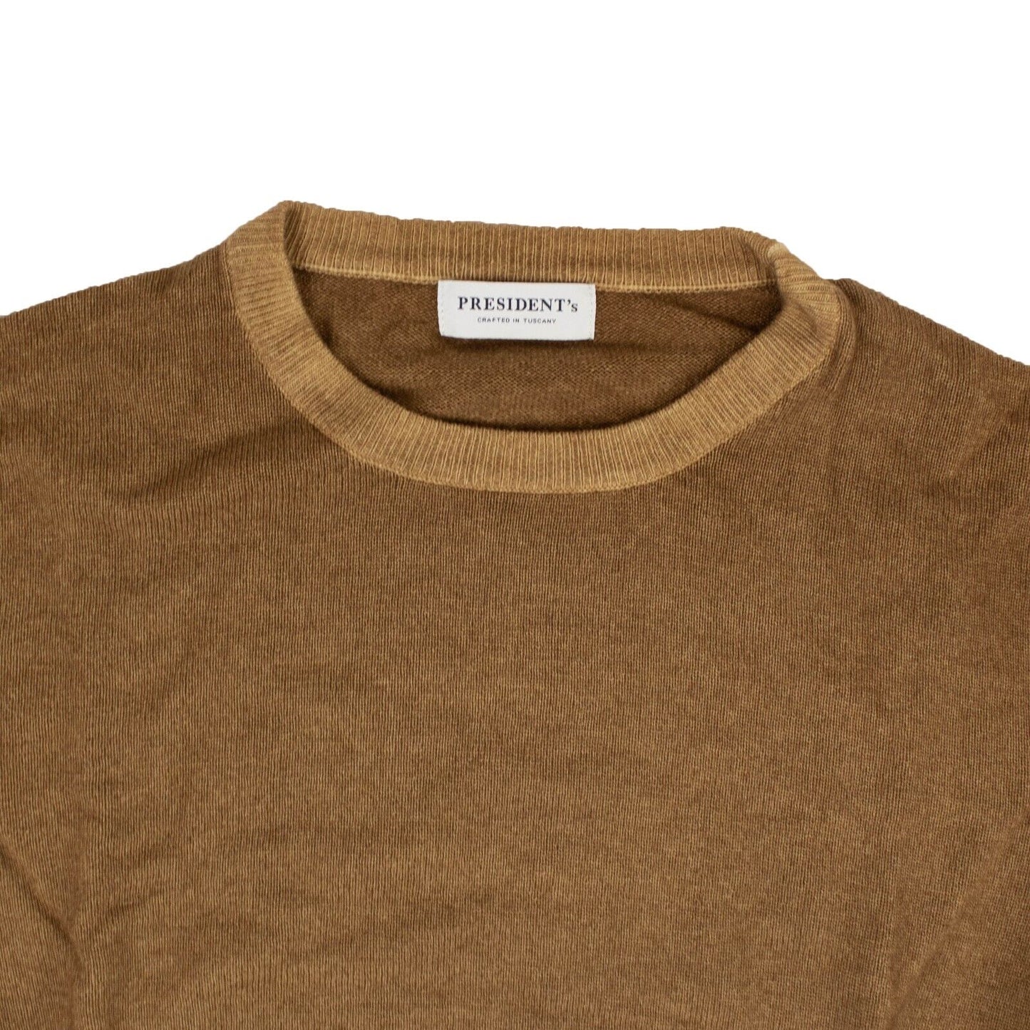 President'S Crew Neck Wool & Cashmere - Camel