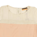 Davide Cenci Mixed Media Short Sleeve T-Shirt - Beige/Blush