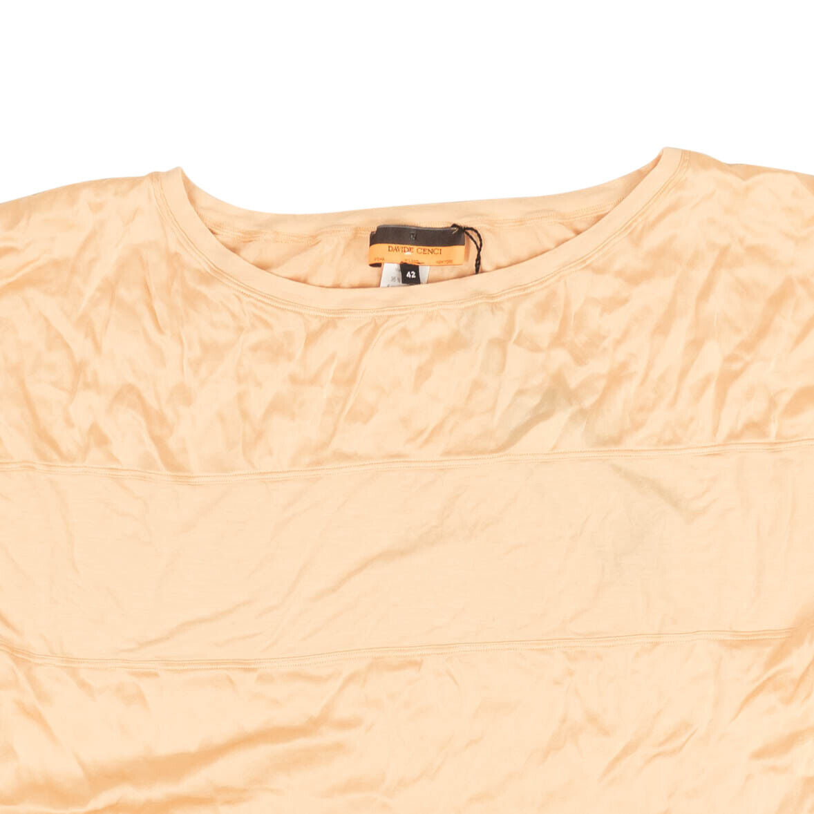 Davide Cenci Viscose Blend T-Shirt - Peach