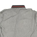 Grey Imitation Taped Polo Shirt