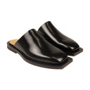 Ion Leather Slip Ons Shoes - Black