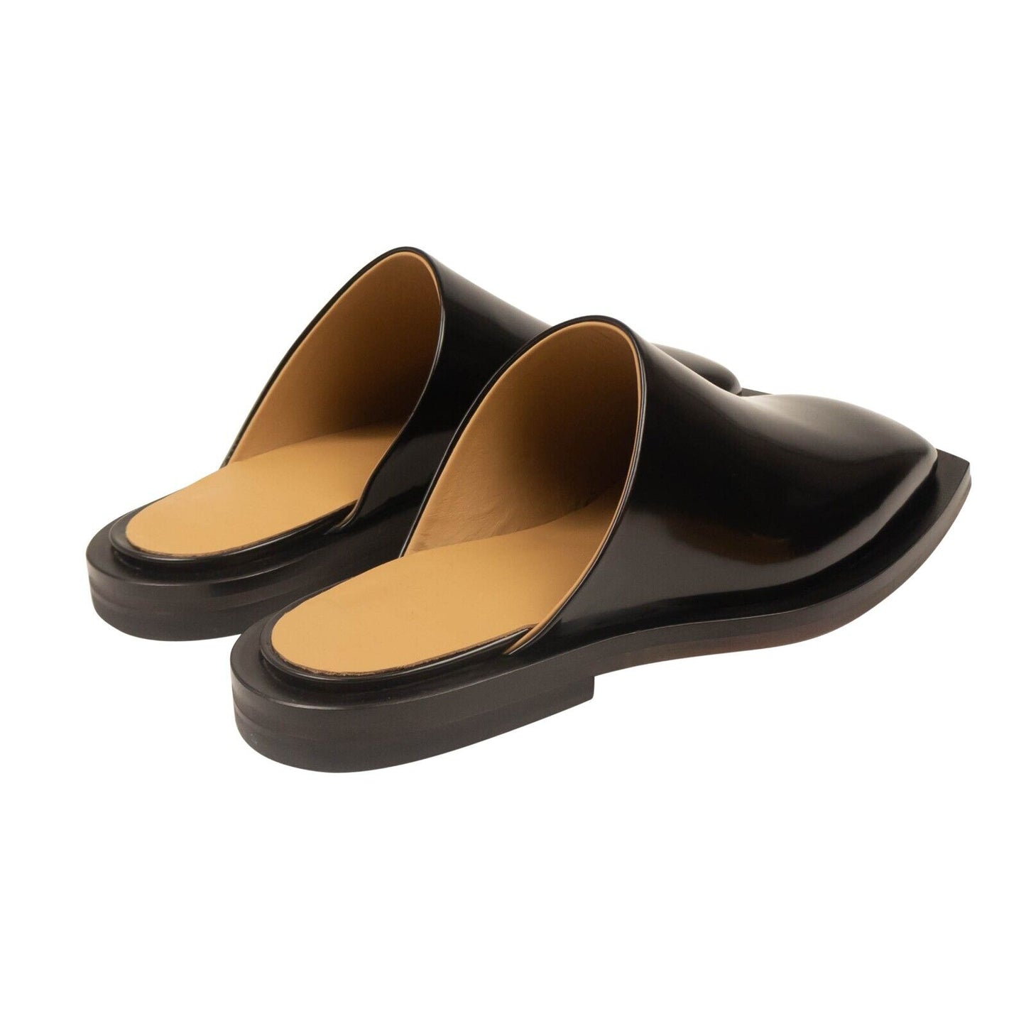 Ion Leather Slip Ons Shoes - Black