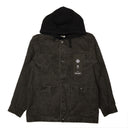 Stone Island Washed Panama Placcato Hooded Jacket - Black