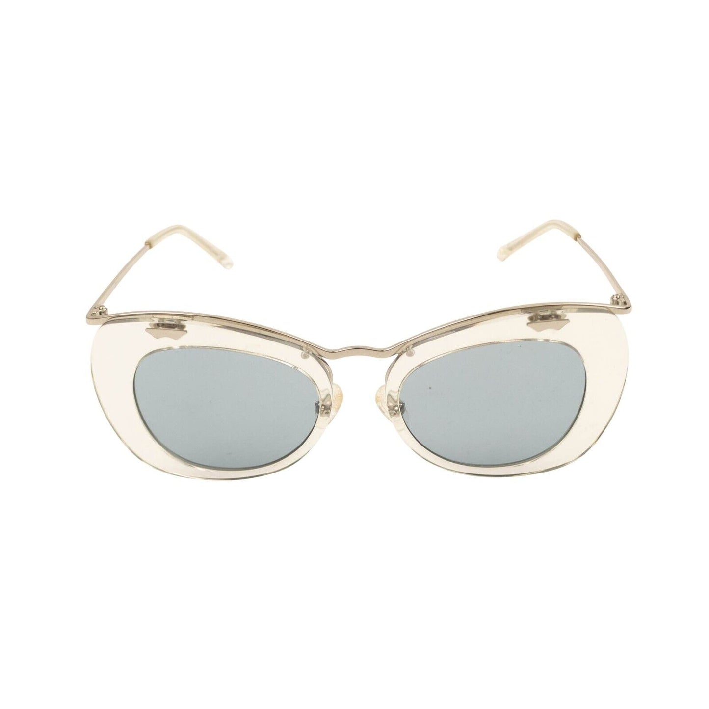 Dries Van Noten X Linda Farrow Vintage Sunglasses - Ivory/Khaki