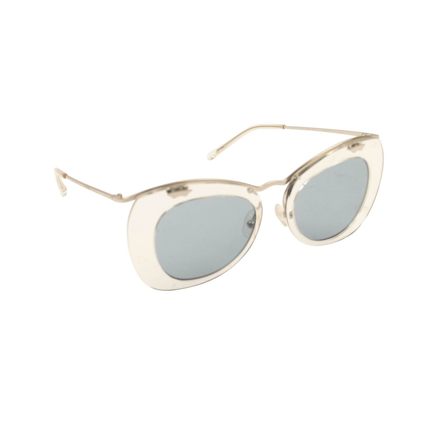 Dries Van Noten X Linda Farrow Vintage Sunglasses - Ivory/Khaki