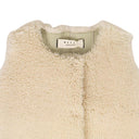 MARNI Sleeveless Lamb Fur Jacket - Off White